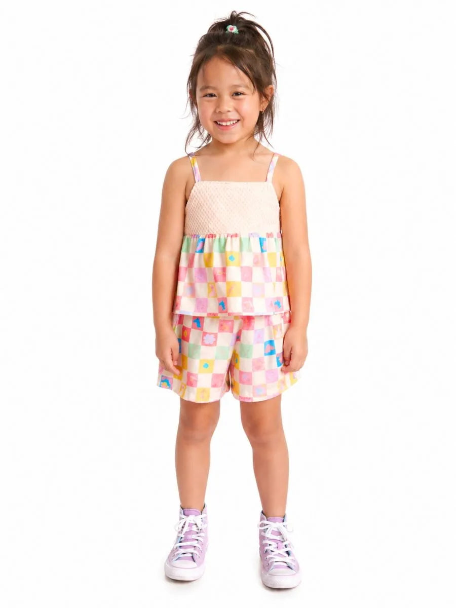 CONJ FEM BL TRICO E SHORT PONEI CLUBE CRU