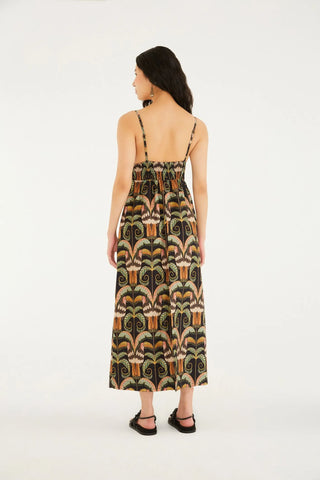 VESTIDO LONGO TUCANO REAL FARM PRETO