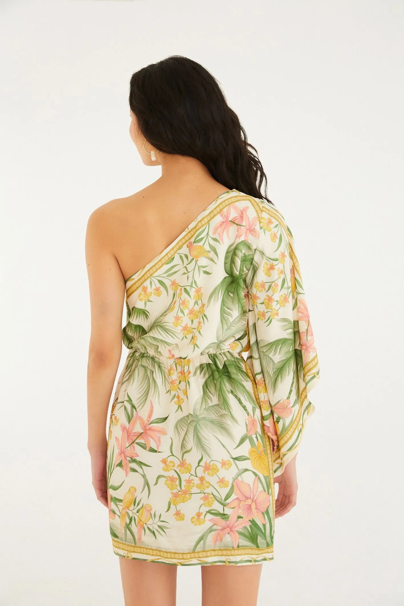 VESTIDO CURTO CAPRI FARM BEGE