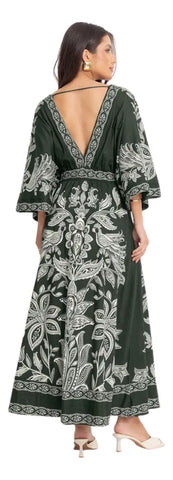 VESTIDO CROPPED CEU DE ARARA FARM VERDE