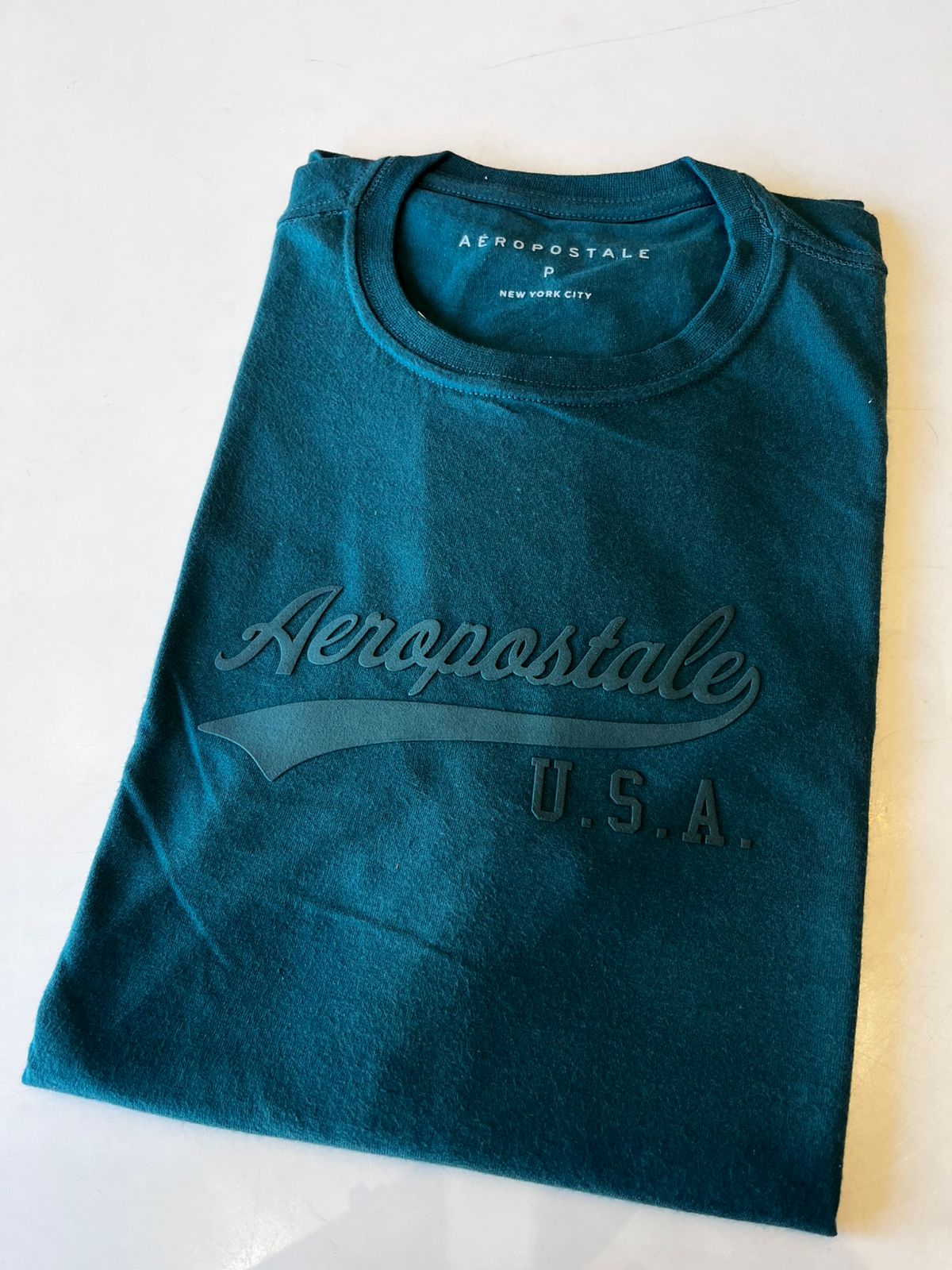 CAMISETA MAS MC SILKADA AEROPOSTALE VERDE ESCURO
