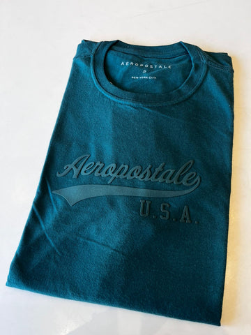 CAMISETA MAS MC SILKADA AEROPOSTALE VERDE ESCURO