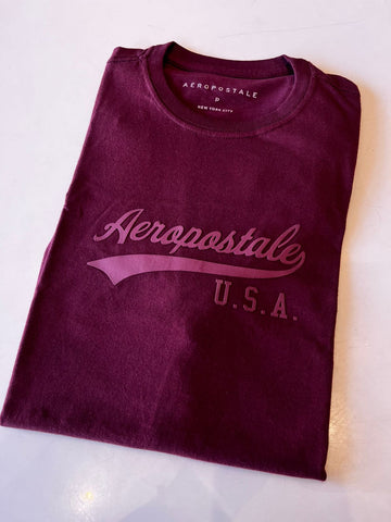 CAMISETA MAS MC SILKADA AEROPOSTALE VINHO