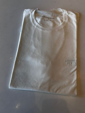 CAMISETA MAS MC SUPIMA AEROPOSTALE OFF WHITE