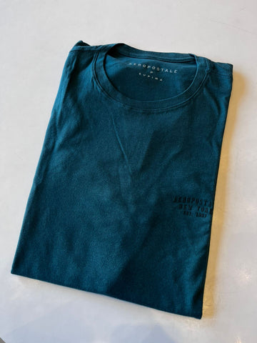 CAMISETA MAS MC SUPIMA AEROPOSTALE VERDE ESCURO