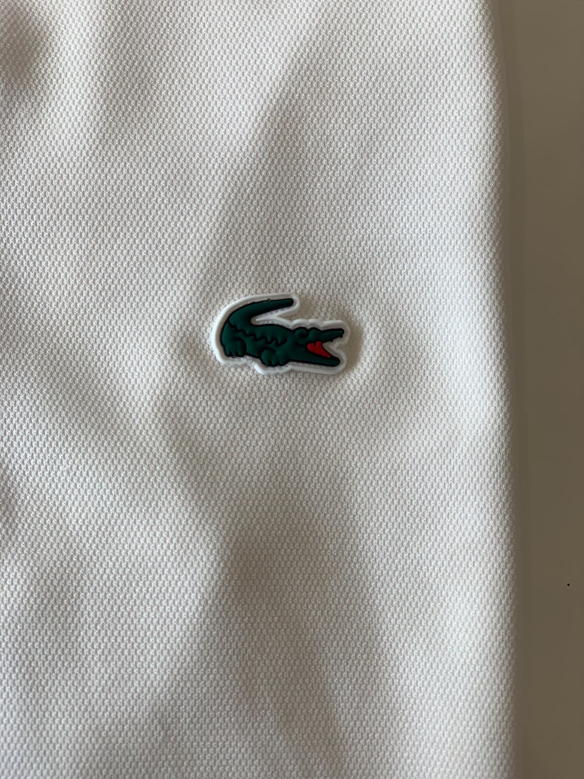 POLO LACOSTE SPORT KIDS SILICON CROCOD BRANCO 001