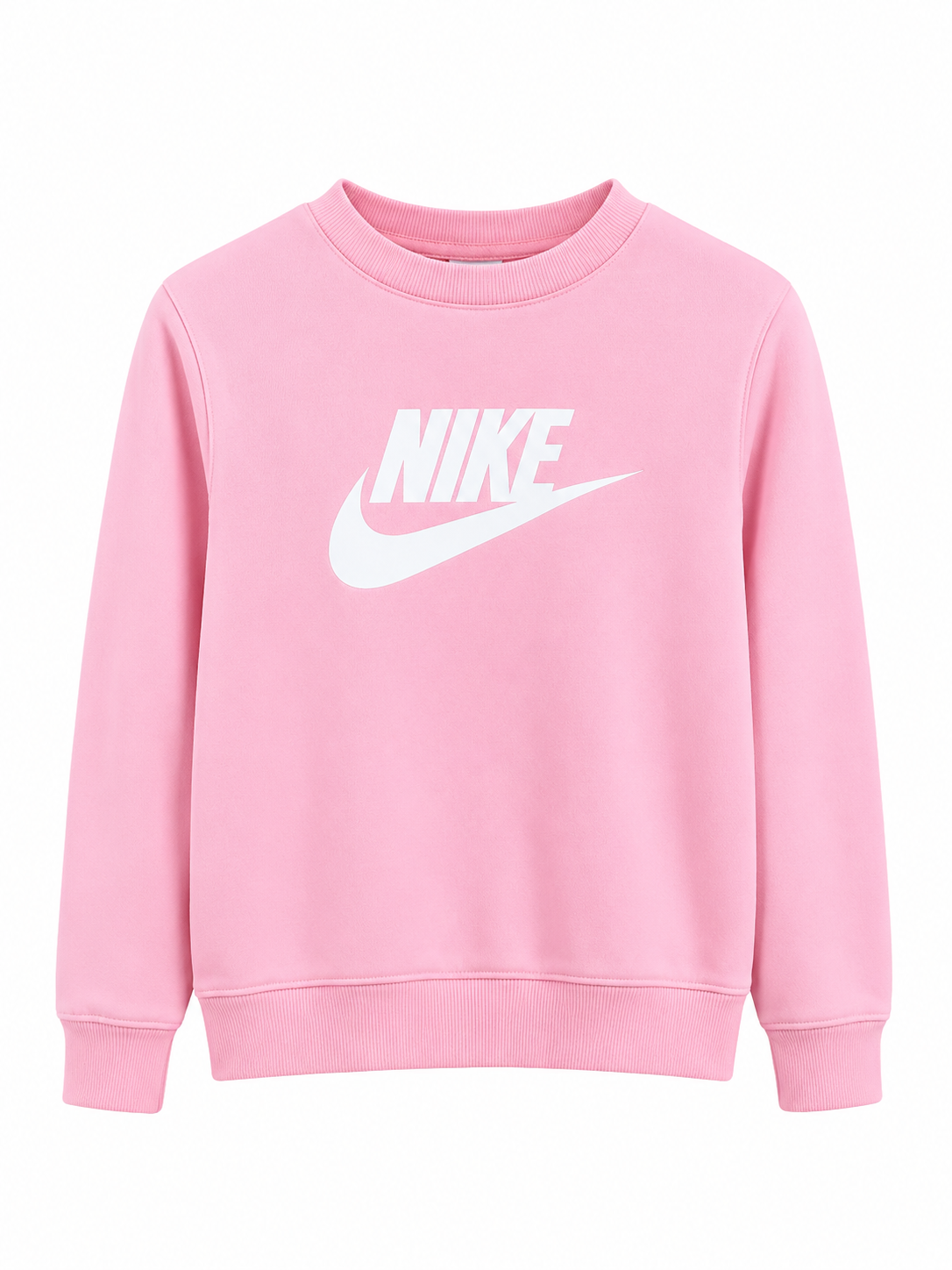 BLUSAO ML NIKE KIDS FEM FT CREW ROSA A0W