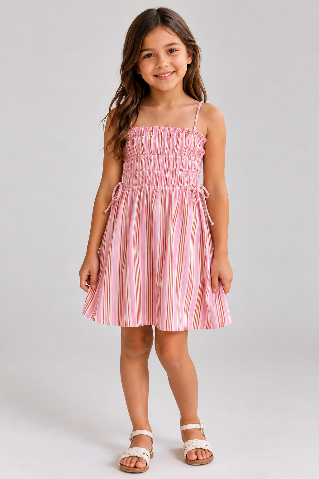 VESTIDO LISTRA AMOR FABULA ROSA