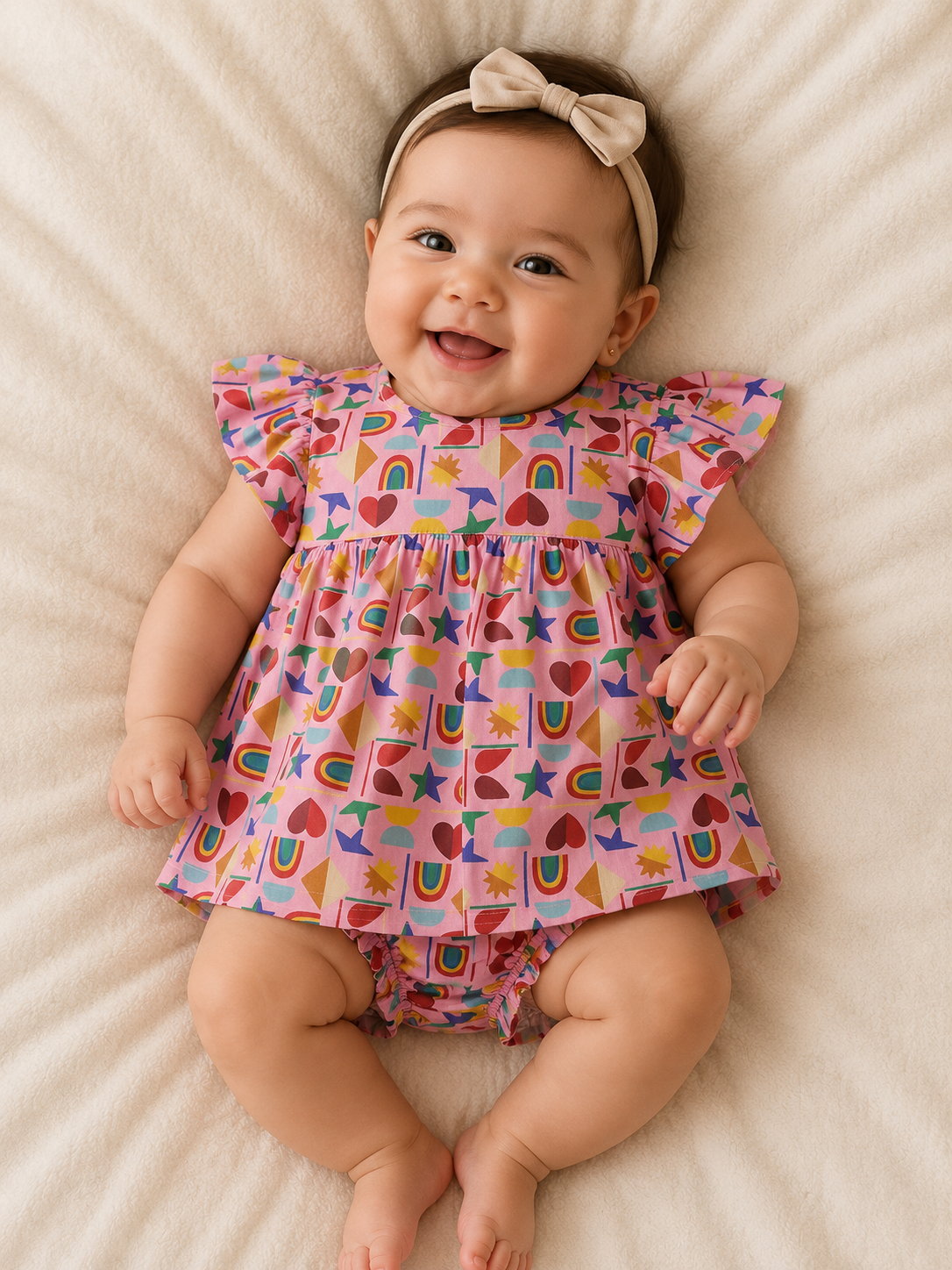 VESTIDO E CALCINHA BB MIL COISAS FABULA ROSA
