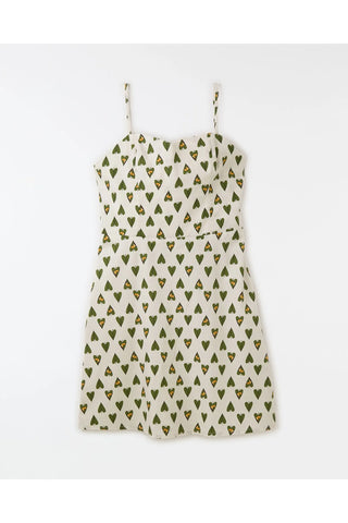 VESTIDO JUV FEM TUCANO EM FOLHA FUTURA BRANCO