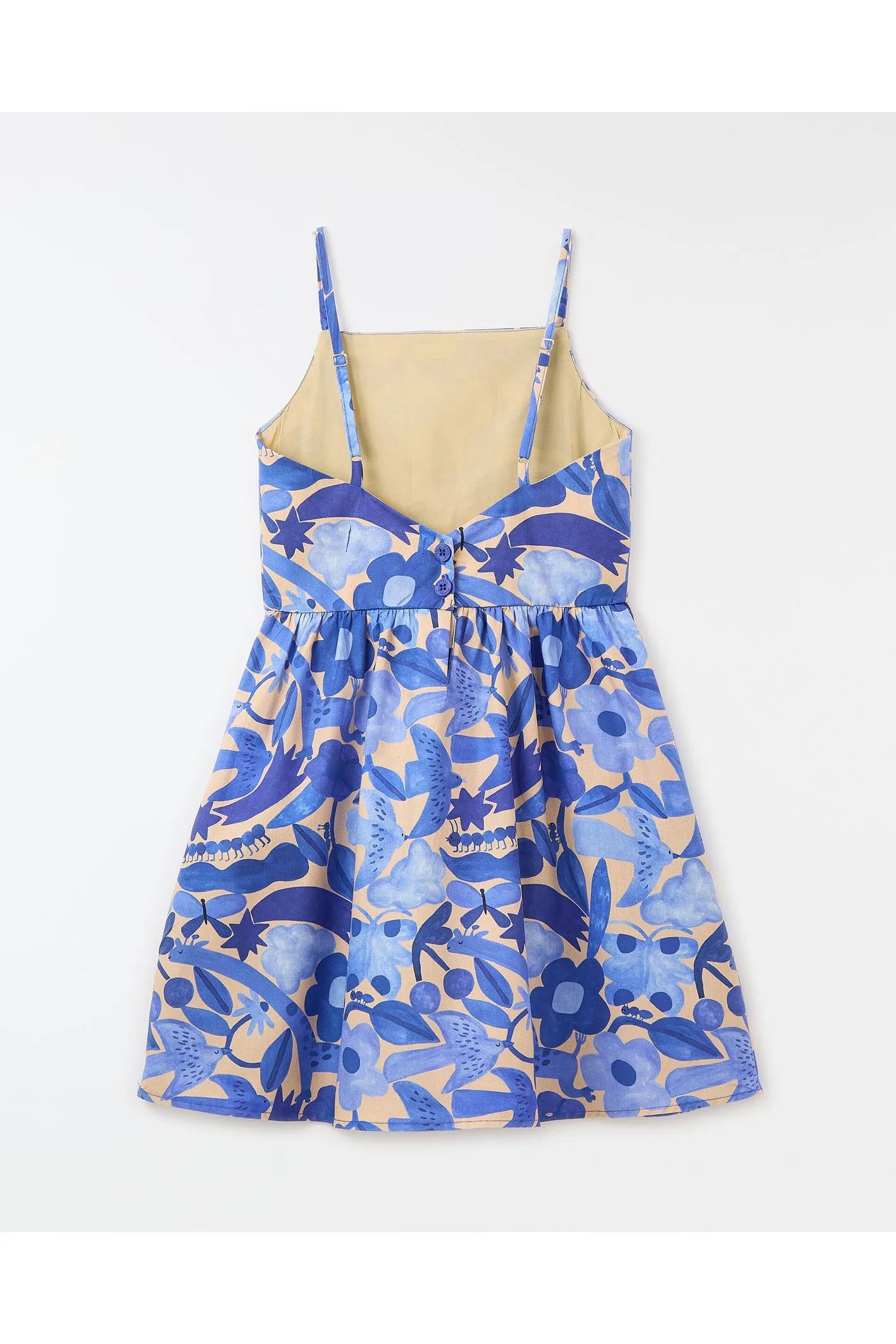 VESTIDO ZOO FLORES FABULA AZUL