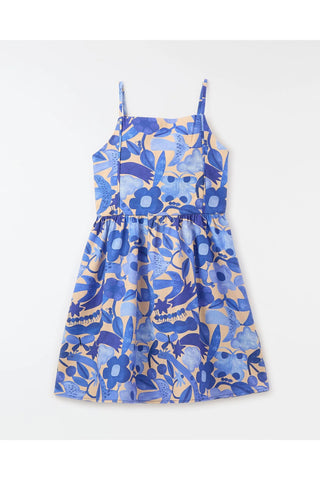 VESTIDO ZOO FLORES FABULA AZUL