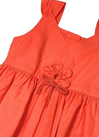 VESTIDO FEM PASSEANDO ALPHABETO LARANJA