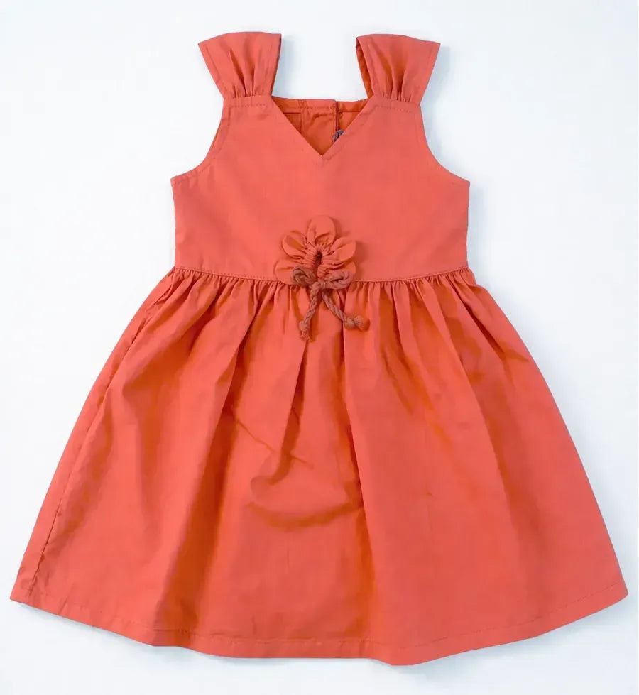 VESTIDO FEM PASSEANDO ALPHABETO LARANJA