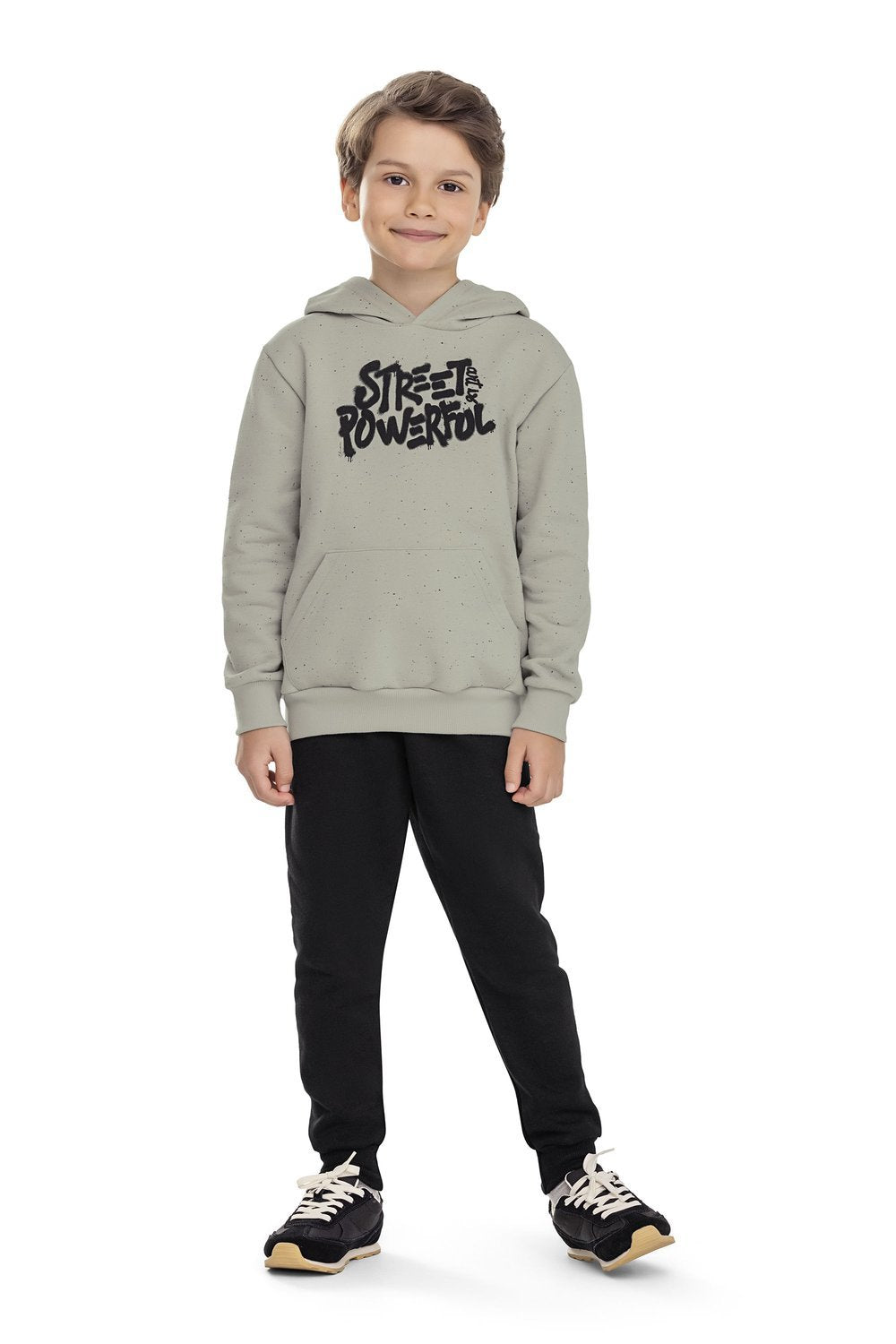 CONJ MAS BLUSAO CAP STREET E CLACA MLT CINZA