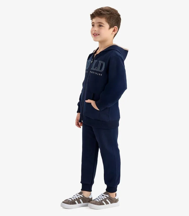 CONJ MAS JAQ CAP ZIP BOLD E CALCA MLT MARINHO