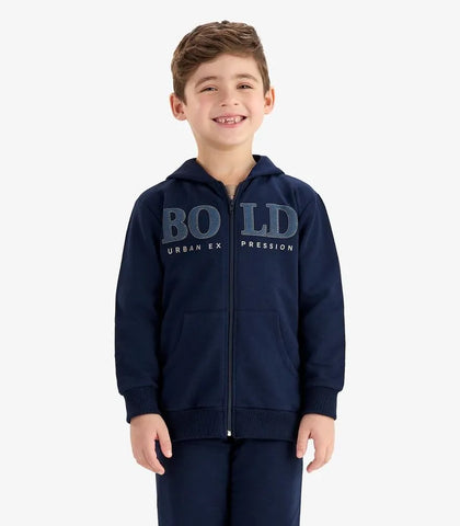 CONJ MAS JAQ CAP ZIP BOLD E CALCA MLT MARINHO