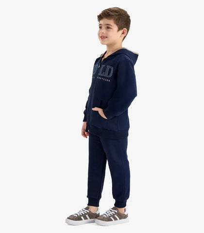 CONJ MAS JAQ CAP ZIP BOLD E CALCA MLT MARINHO