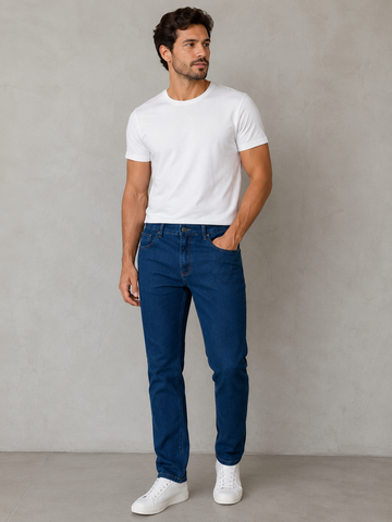 CALCA JEANS MAS BRENDON AZUL ESCURO