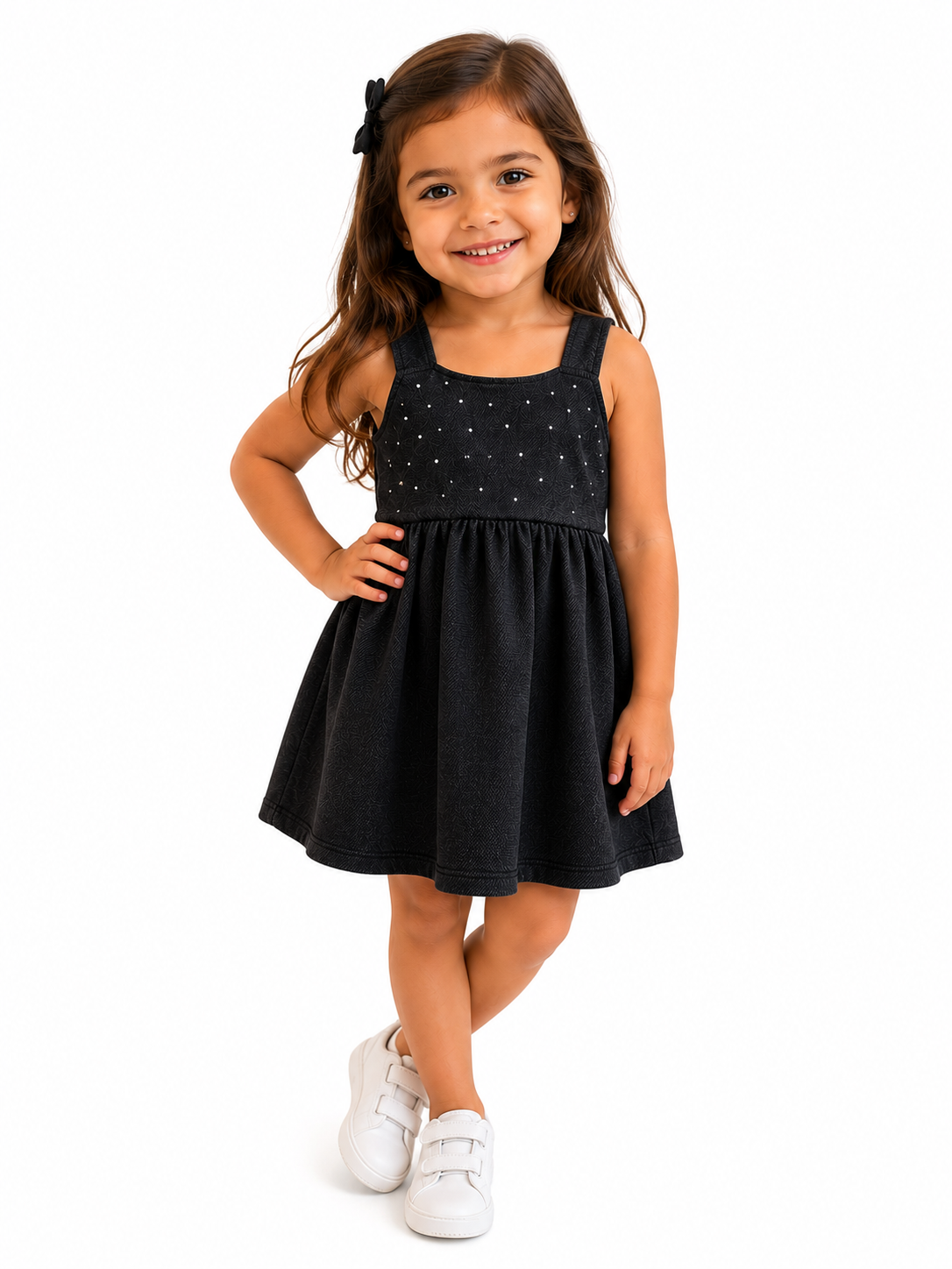 VESTIDO ALCA STRASS BUSTO MLT DIAGONAL PRETO