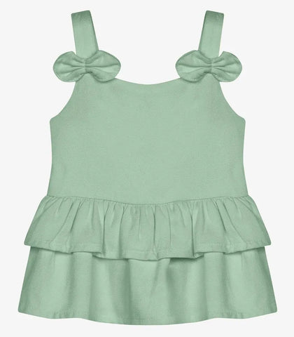CONJ FEM BATA ALCA LACO SHORT VISC DOBBY VERDE LAGO