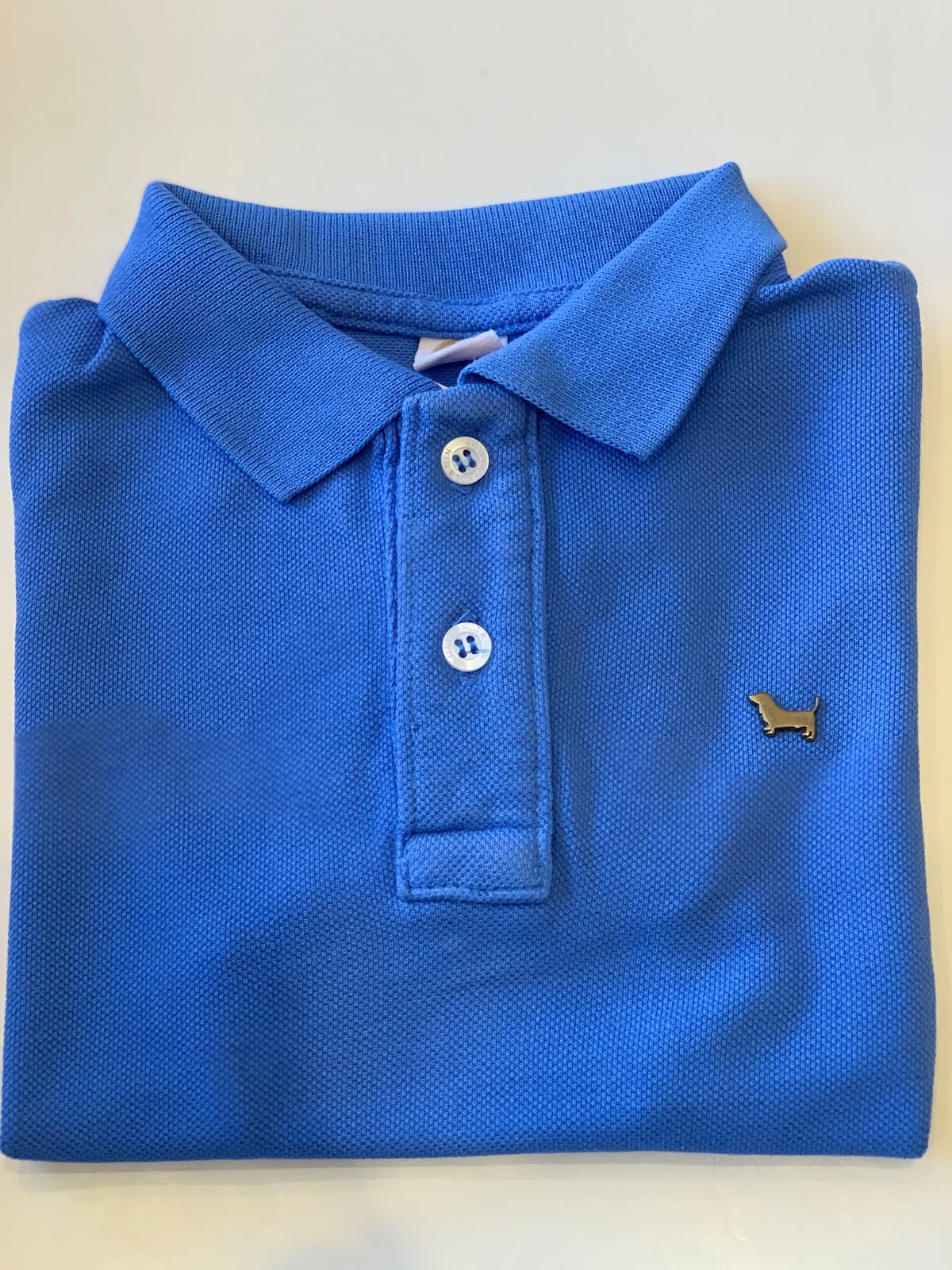 POLO MAS BASICA PIQUET UM MAIS UM AZUL MEDIO