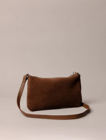BOLSA CKJ FEM PEQUENA CAMURCA MARROM