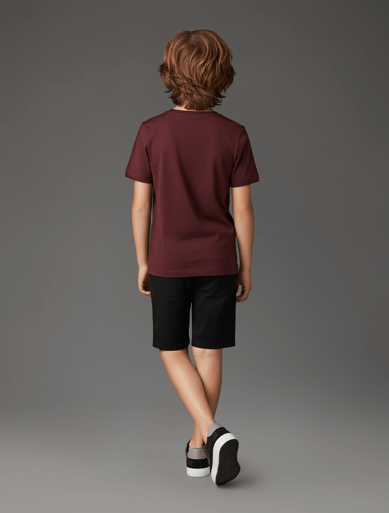 CAMISETA CKJ KIDS MAS MC REISSUE PEITO BORDO