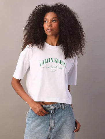 BLUSA CKJ FEM MC COPA NY BRANCO