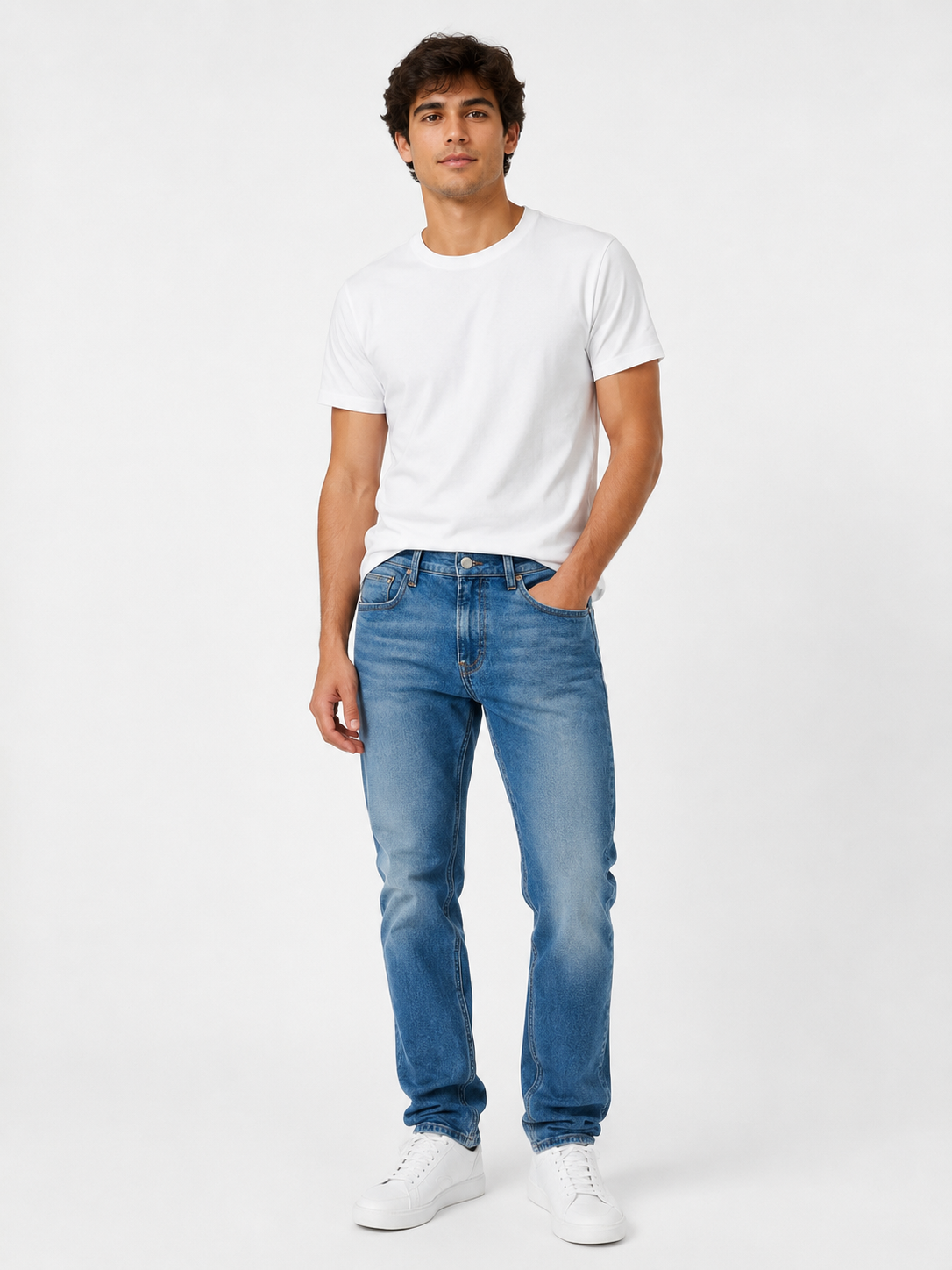 CALCA CKJ MAS JEANS SKINNY 5 POCKETS MARINHO