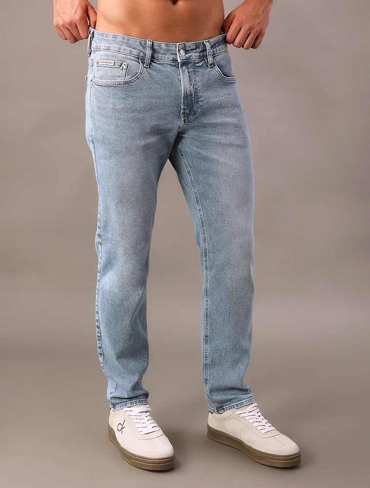 CALCA CKJ MAS JEANS SLIM 5 POCKETS AZUL CLARO