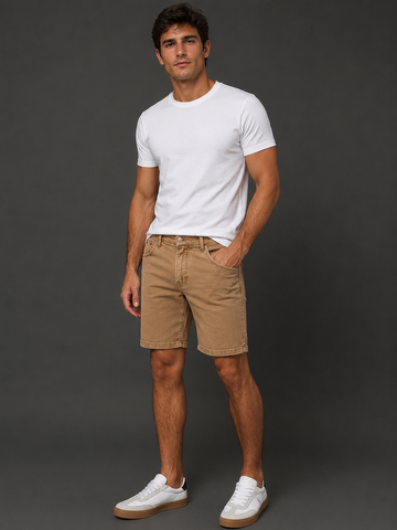 BERMUDA CKJ MASC COLOR 5 PCKTS CAQUI MEDIO