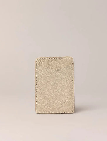 PORTA CARTAO CKJ FEM CASE CARD CAQUI CLARO