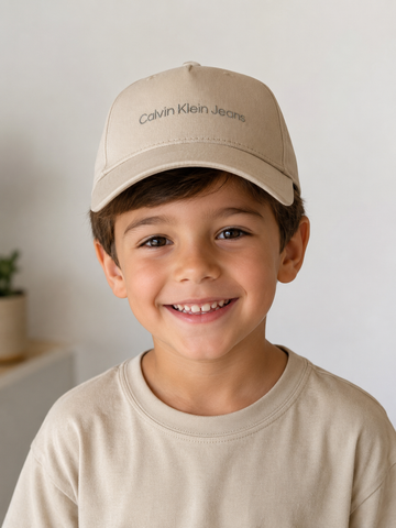 BONE CKJ KIDS 5 GOMOS CALVIN KLEIN JEANS CAQUI CLARO
