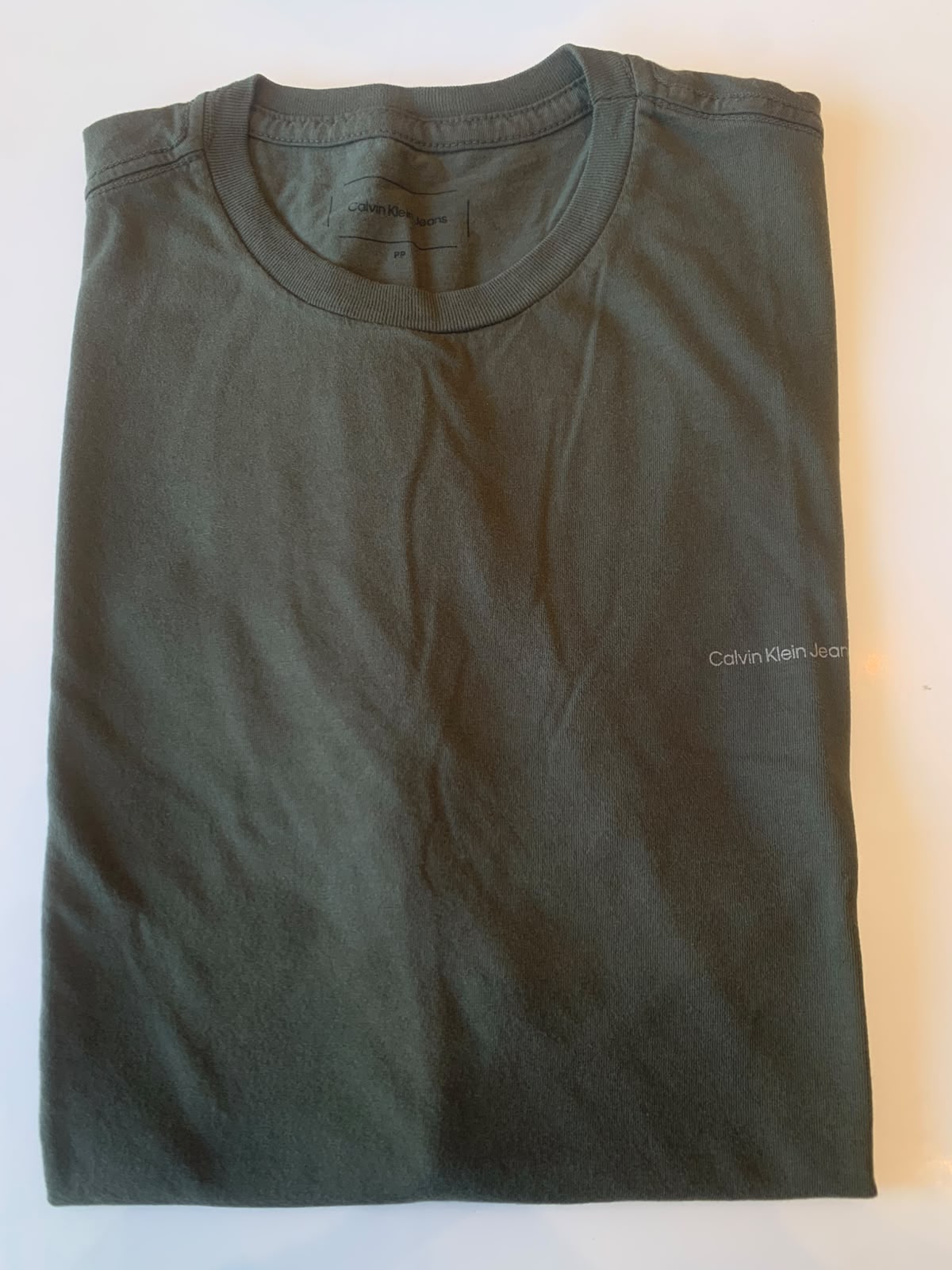CAMISETA CKJ MAS MC LOGO BASICO PEITO MILITAR
