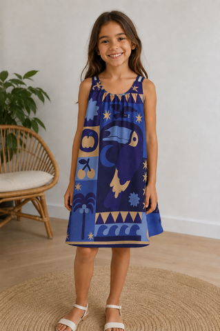 VESTIDO NOITE DO TUCANO FABULA AZUL ESCURO