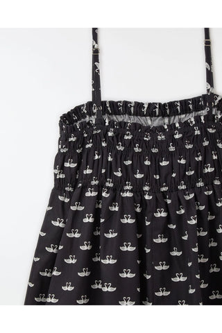 VESTIDO JUV CISNE FARM FUTURA PRETO