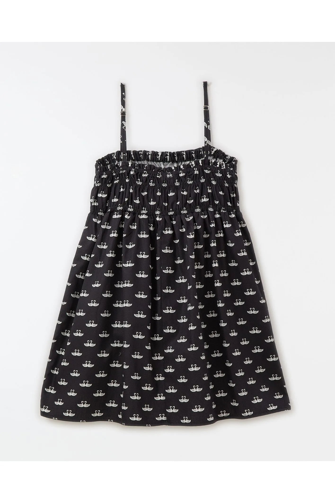 VESTIDO JUV CISNE FARM FUTURA PRETO
