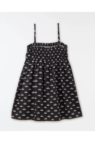 VESTIDO JUV CISNE FARM FUTURA PRETO