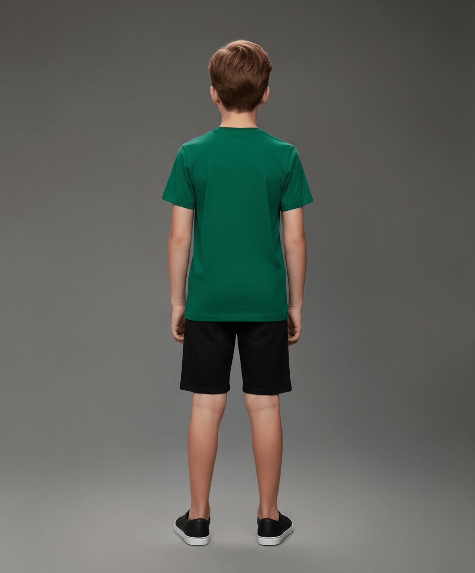 CAMISETA CKJ KIDS MAS LOGO COLLEGE VERDE MEDIO