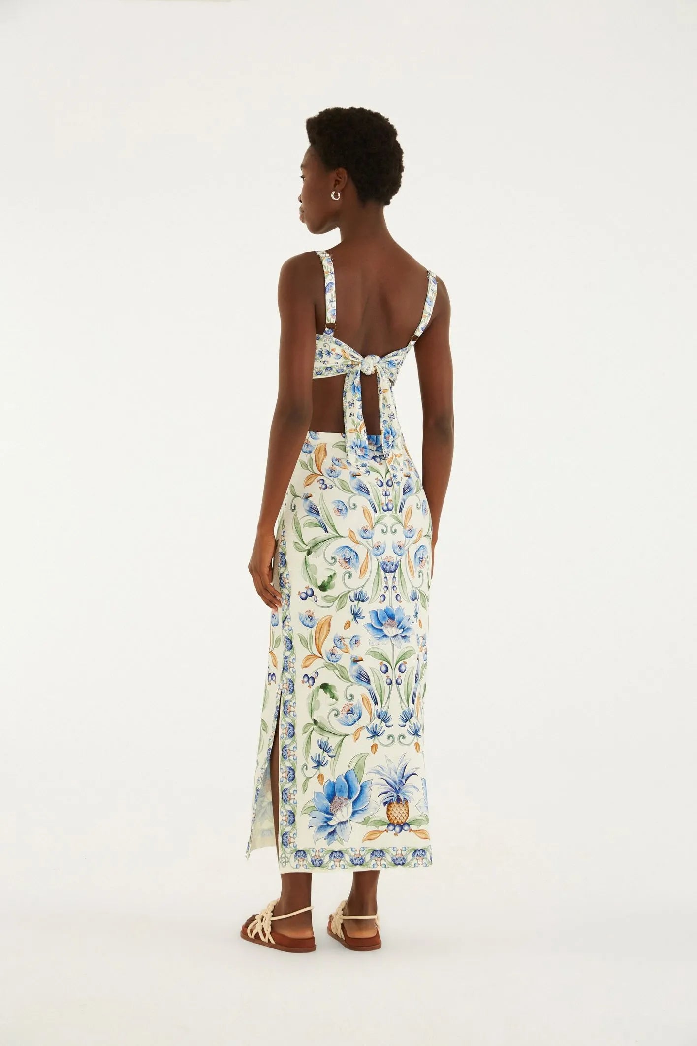 VESTIDO MIDI ELSA FARM OFF WHITE