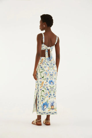 VESTIDO MIDI ELSA FARM OFF WHITE