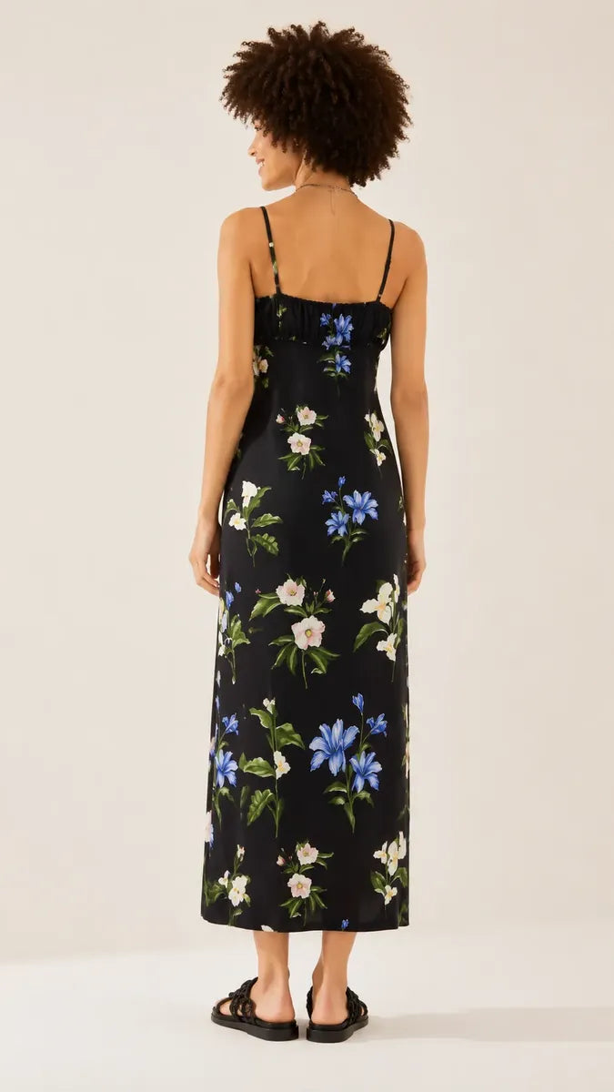 VESTIDO RETO AGUA DE FLOR FARM PRETO