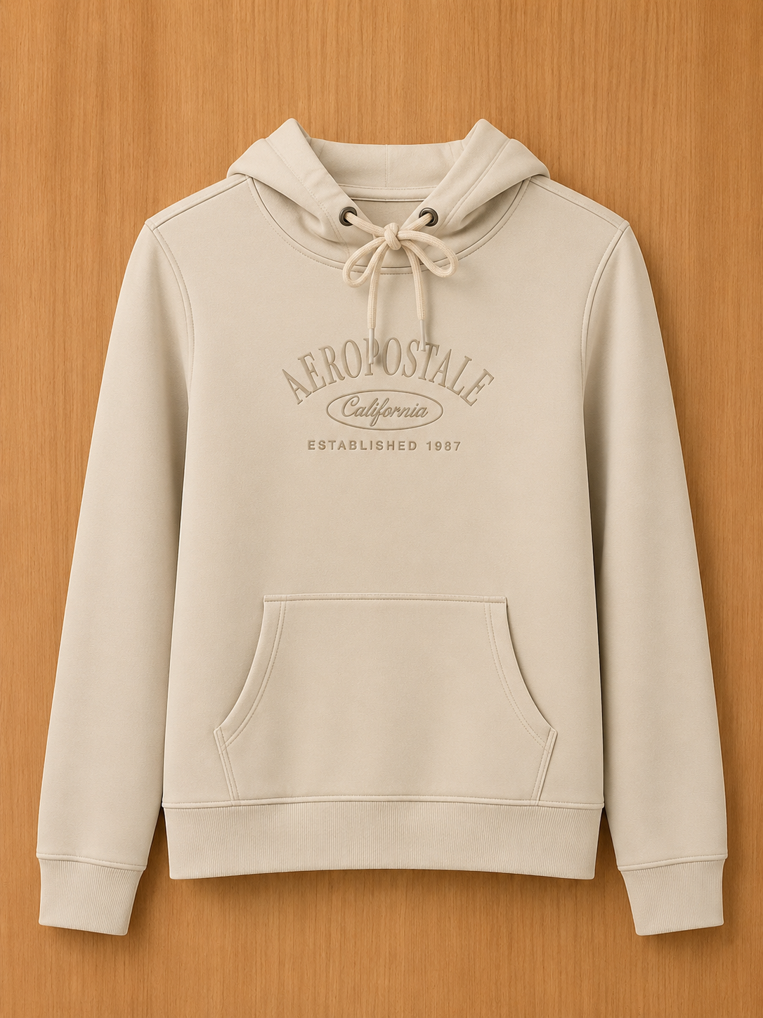 MOLETOM FEM FECHADO AEROPOSTALE AREIA