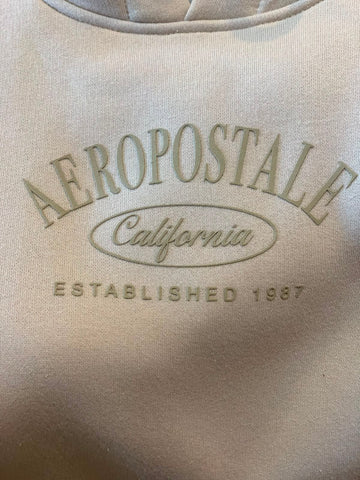 MOLETOM FEM FECHADO AEROPOSTALE AREIA