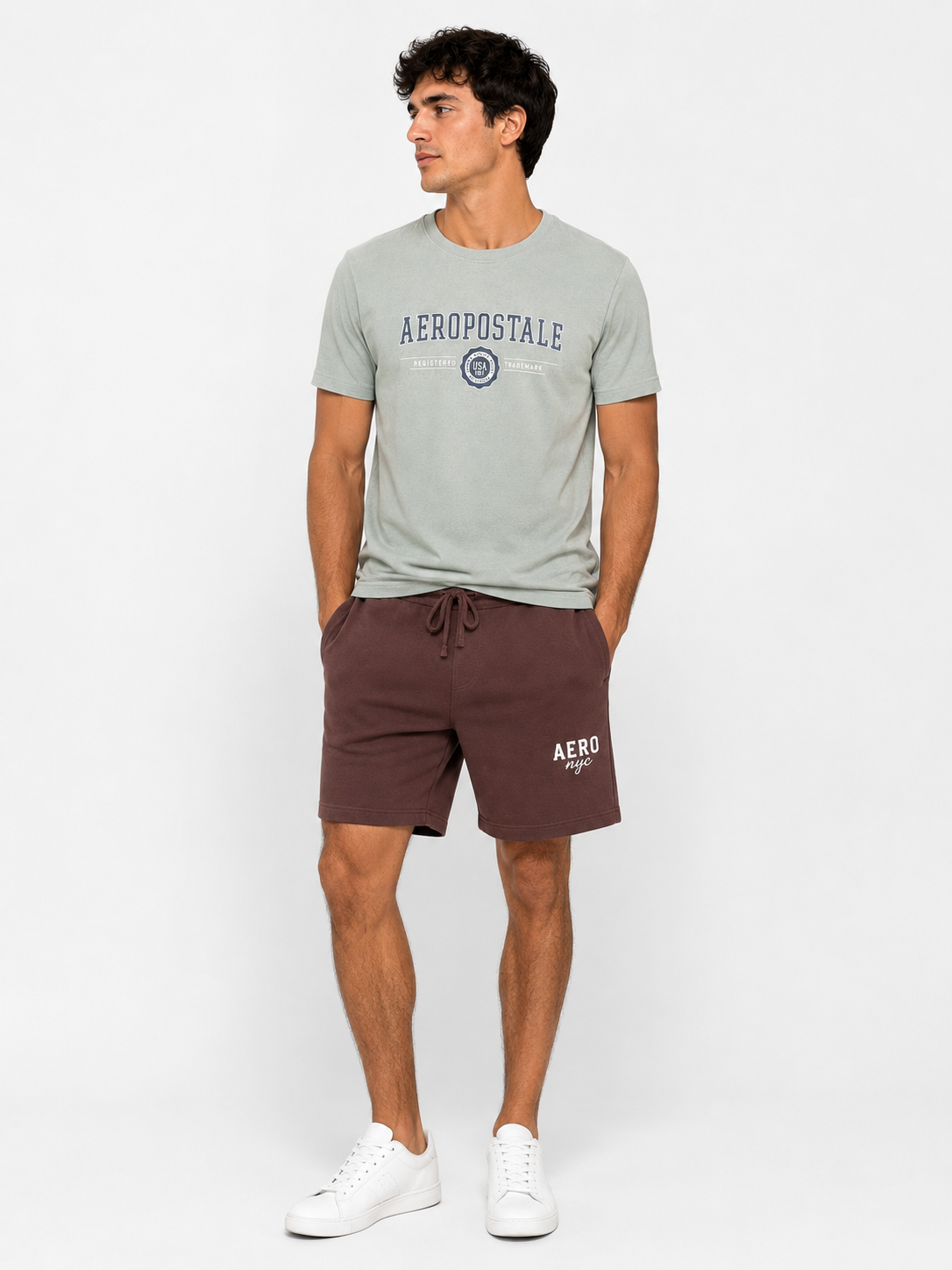 CAMISETA MAS MC SILKADA AEROPOSTALE VERDE MEDIO