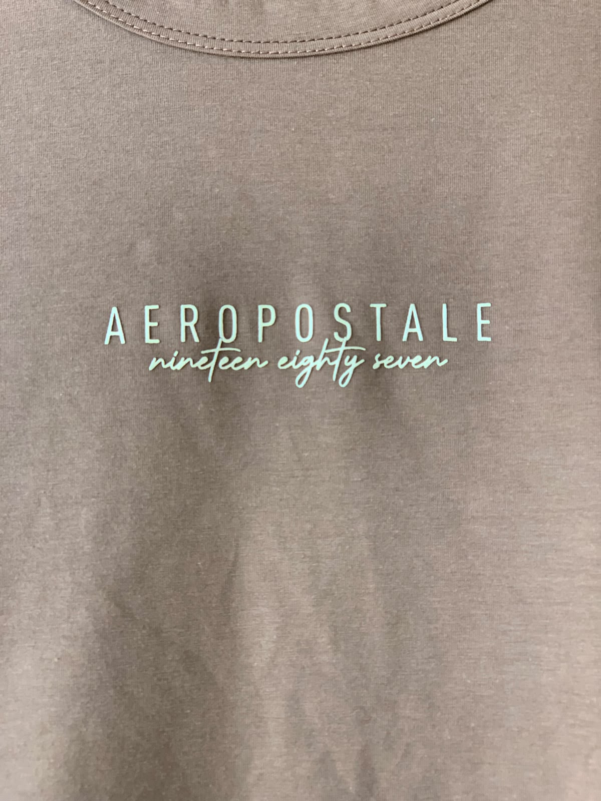 BLUSA FEM MC COTTON AEROPOSTALE MARROM