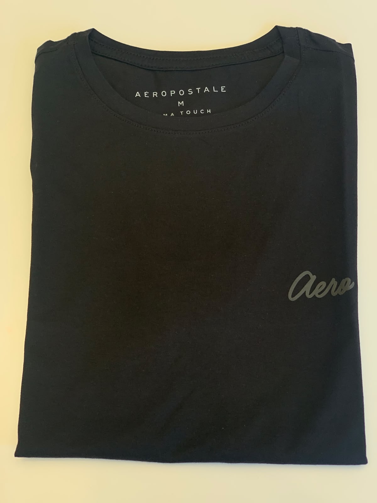 BLUSA FEM MC PIMA TOUCH AEROPOSTALE PRETO