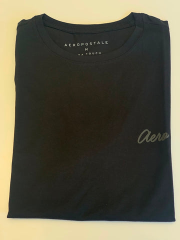 BLUSA FEM MC PIMA TOUCH AEROPOSTALE PRETO