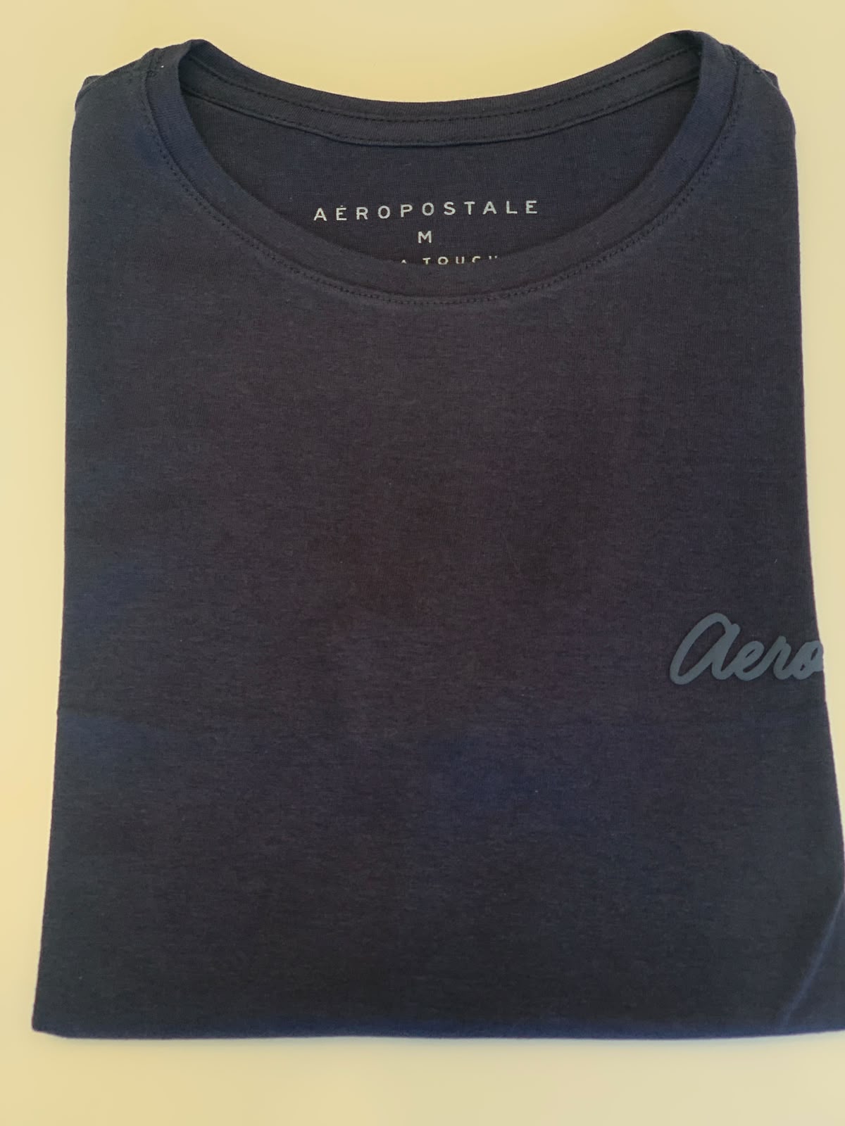 BLUSA FEM MC PIMA TOUCH AEROPOSTALE MARINHO